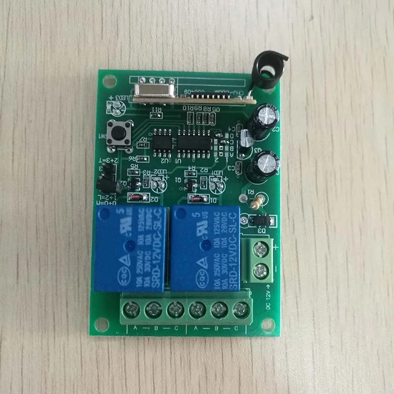 

Wireless Relay 433mhz Remote Gate Control Garage Switch 3pcs 12v 2ch Durable Hot