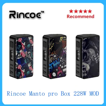 

Hot Rincoe Manto pro Box 228W MOD Powered by 18650 batteries electronic cigarette Vape Mod vs Cigpet Capo/ Dovpo mvv
