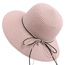 Летняя шляпа женская пляжная шляпа от солнца для женщин Складная Солнцезащитная шляпа с защитой от воздействия УФ-излучения женская пляжная шляпа с большими широкими полями# P3