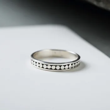 

2020 New Style Original Design S925 Sterling Silver Couple Ring Simple Fashion Popular Retro Ring Men and Women Couple Rings