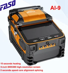 FASO – épisseuse de Fusion de Fiber optique SM & MM, Kit d'outils AI 9, multilingue, intelligente, FTTH 