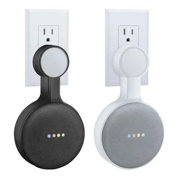 

Mini Voice Assistants Compact Holder Case Plug In Kitchen Bathroom Bedroom Stand Hanger Outlet Wall Mount For Google Home