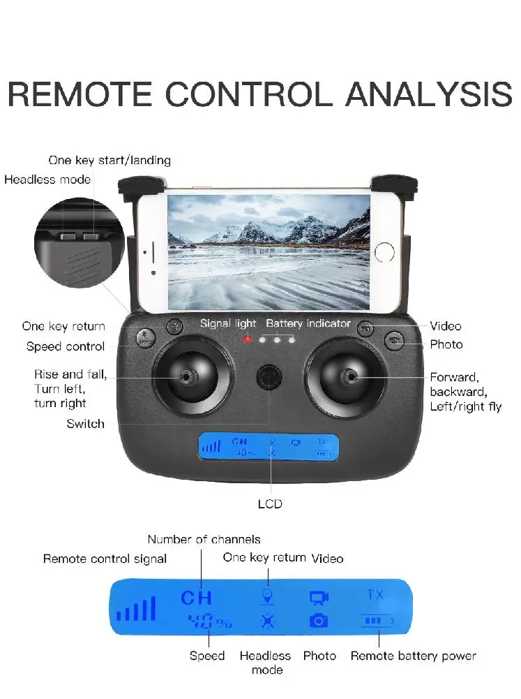RCtown SG901 1080P 2,4G WiFi складной RC Квадрокоптер с регулируемой широкоугольной камерой оптическое позиционирование потока RTF
