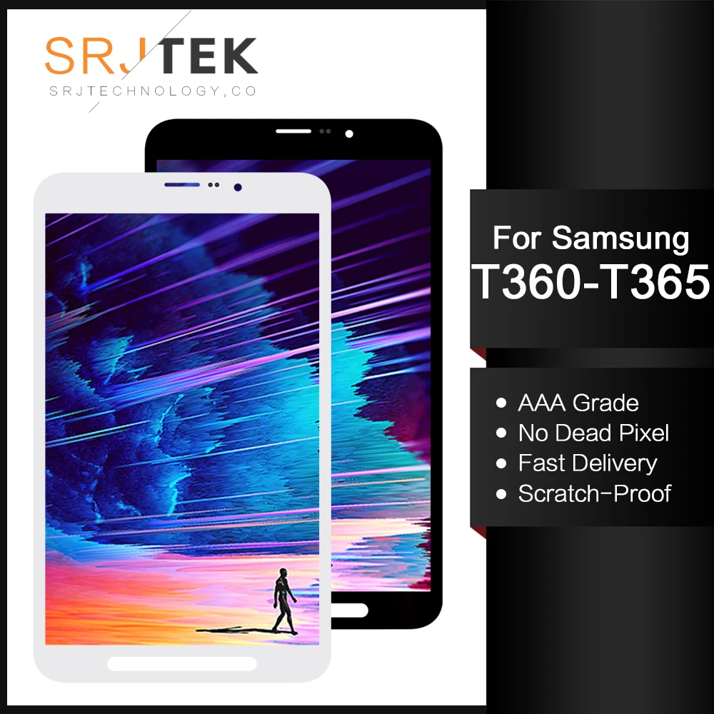 SRJTEK ЖК-дисплей для Samsung Galaxy Tab Active SM-T365 T365 SM-T360 T360 Дисплей Матрица сенсорный экран