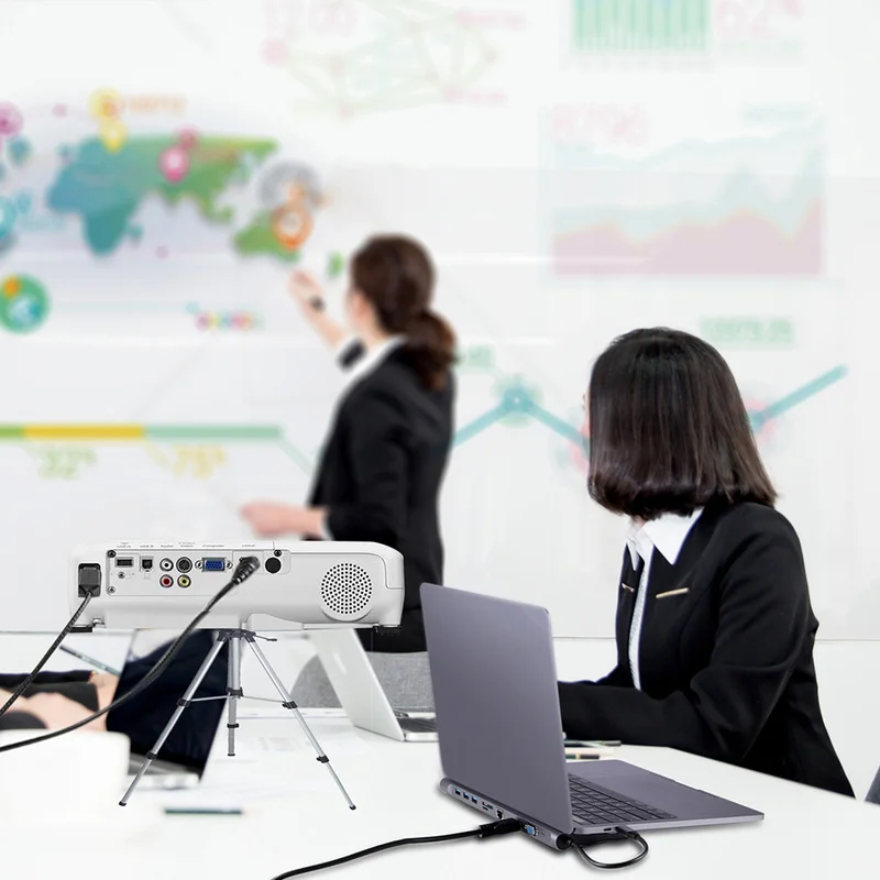 Дешево Концентратор USB type C до 3,0 USB HDMI RJ45 usb хаб для MacBook Pro Аксессуары USB разветвитель Мульти 10 портов type C концентратор USB C