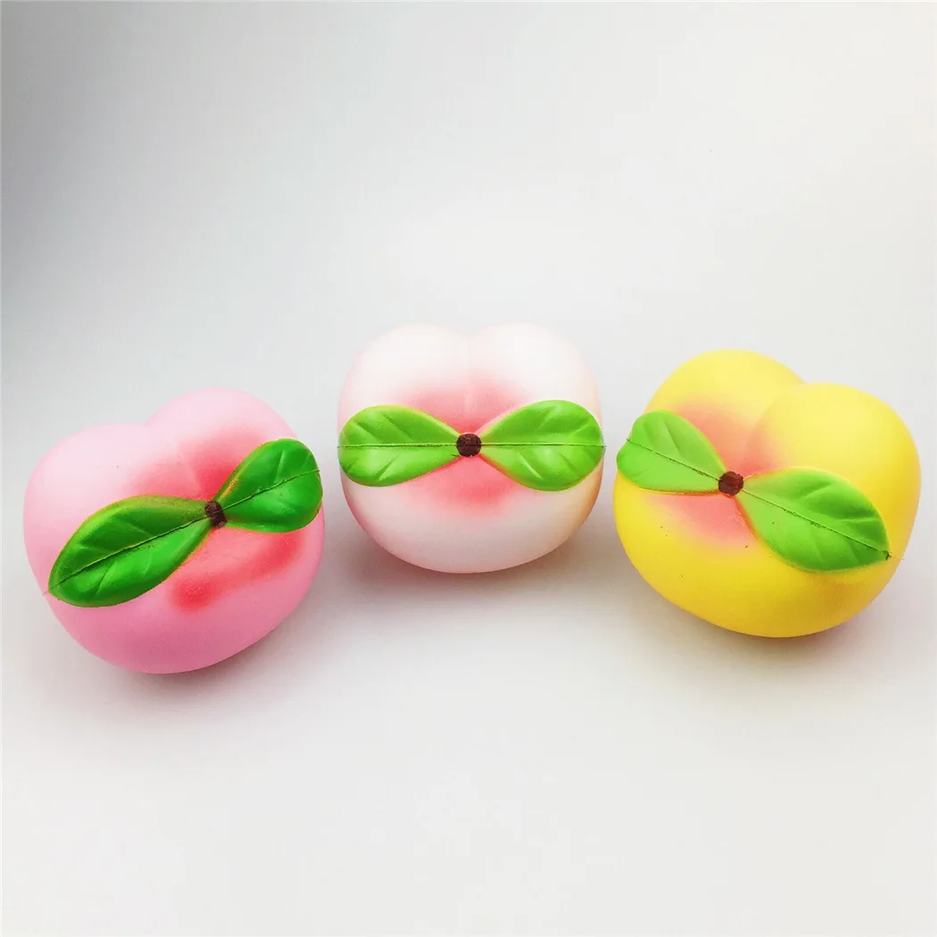 10 Cm Pu Squishy Charm Model Memory Foam Aroma Peach Table Decorations Peach Decoration