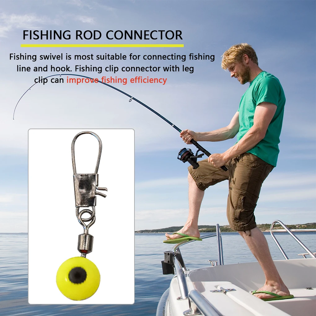 40pcs Fishing Float Rolling Swivel Supplies Tackle Tool Fishing Line To Hook Swivels Shank Clip Connector Fishing Accessories 40pcs Fishing Float Rolling Swivel Supplies Tackle Tool Fishing Line To Hook Swivels Shank Clip Connector Fishing Accessories