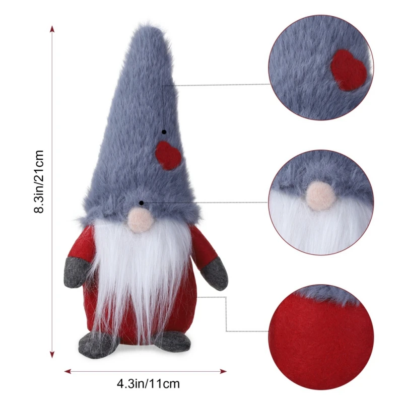 8 дюймов 3 цвета плюшевый хлопок Gnome кукла украшения Рождество Санта ниссе милые Высокое качество скандинавский эльф фигурка праздничные подарки