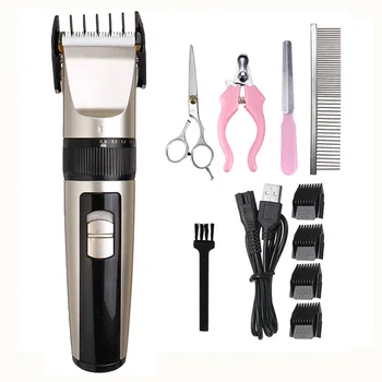 

7/11pcs Low-noise Cat Dog Hair Trimmer Rechargeable Electrical Pet Hair Clipper Remover Cutter Grooming Pets Haircut Machine
