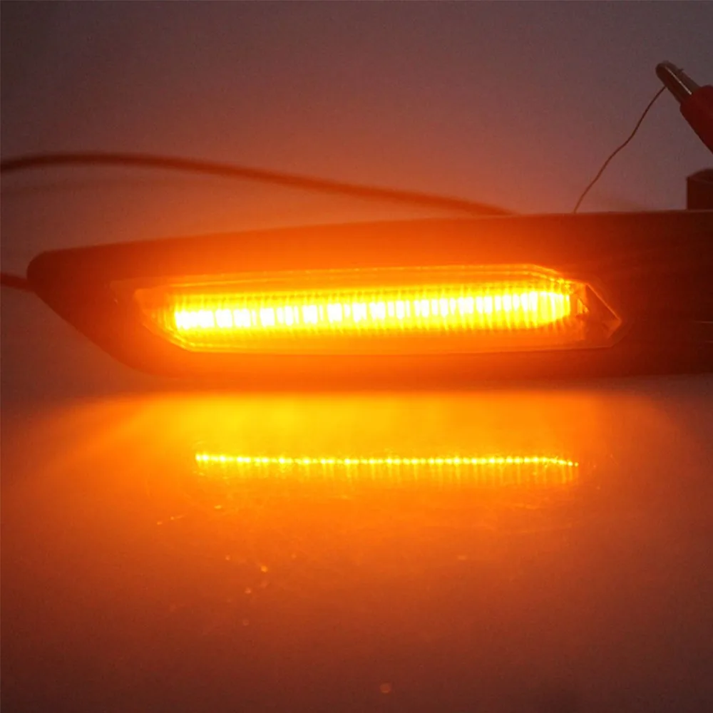 2Pcs/Set LED Colourful Fender Side Marker Lights Turn Signal Lamp For BMW 5 Series E39 E60 E61 F10 F12