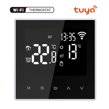 

Tuya Remote Controller Electric Floor Heating Water Gas Boiler Heating WiFi Thetmostat, Support Voice Control