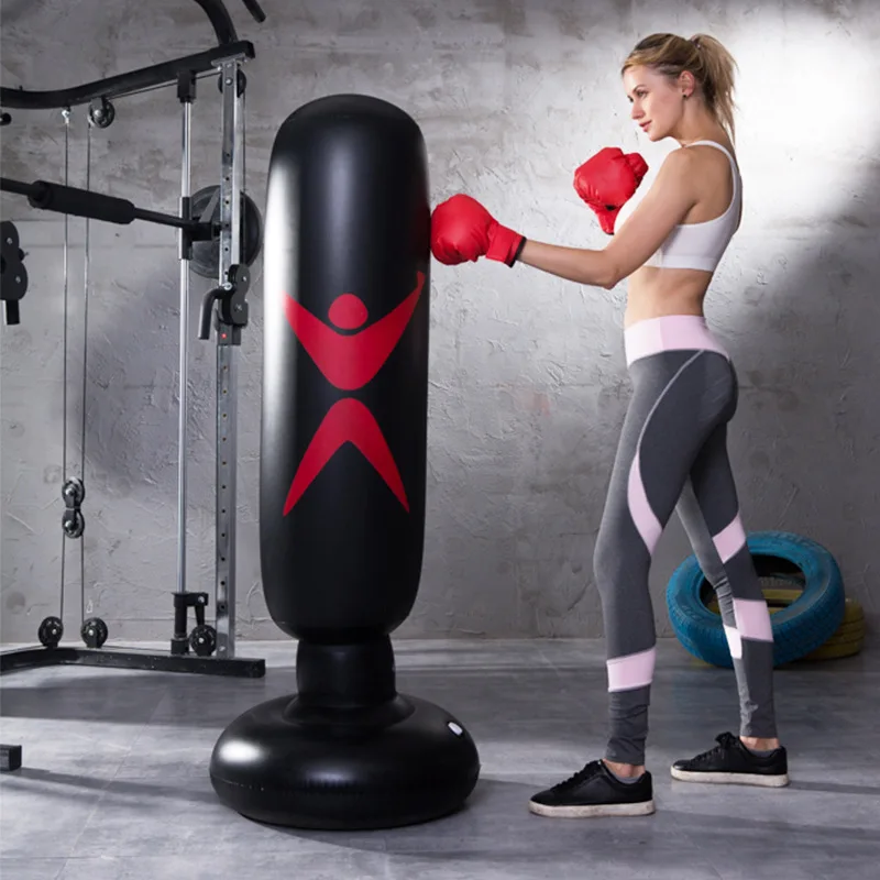 

Vertical Inflatable Boxing Bag PVC Thickening Boxing Pillar Tumbler Child adult Fitness Fight Column Punching Bag Fitness Tool