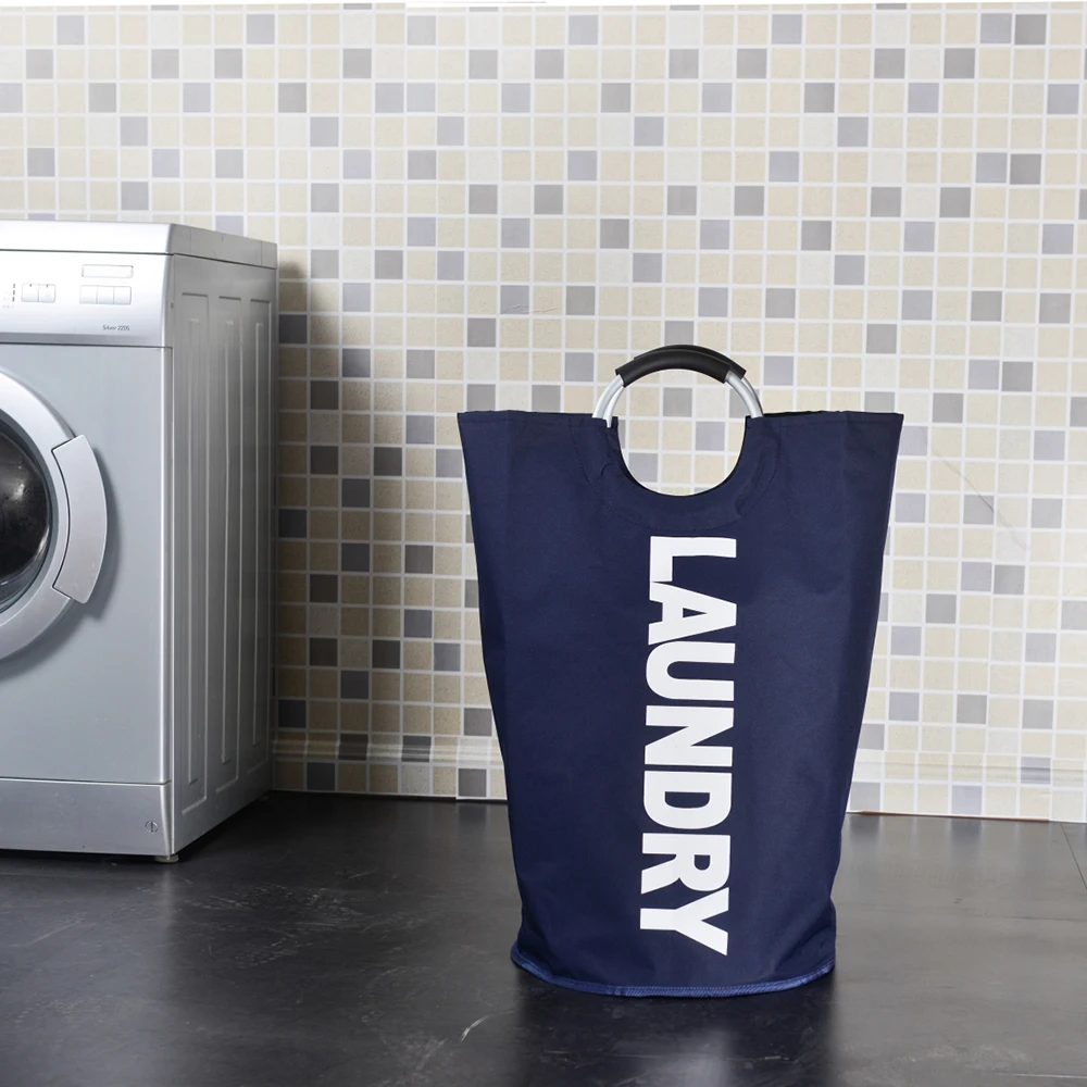 

Collapsable Laundry Basket Foldable Laundry Hamper Clothes Sorter Laundry Basket Toys Clothes Storage Bag with Alloy Handle