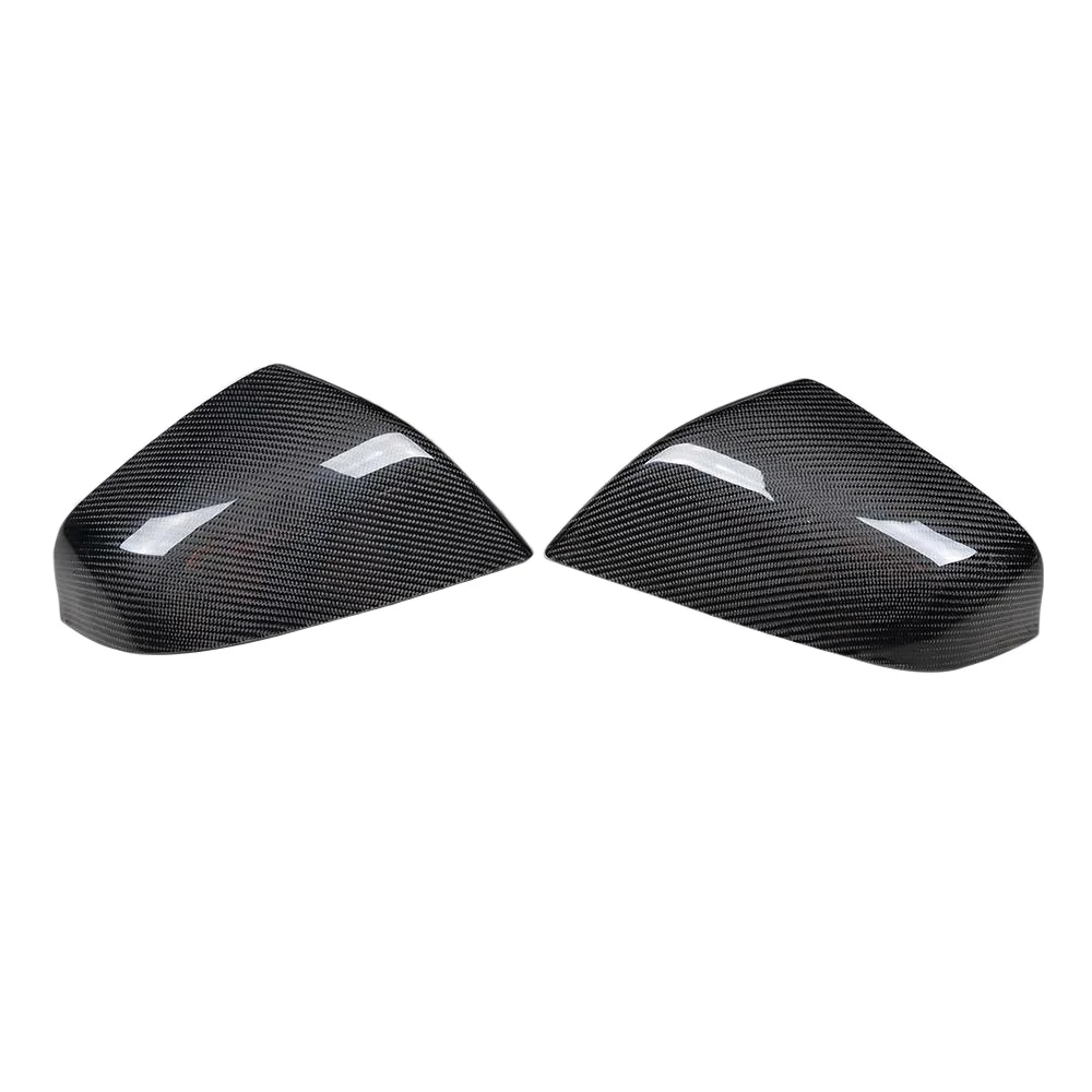 

2Pcs Car Carbon Fiber Side Rear View Mirror Cover Decorative Cover for Tesla Model S 2014-18