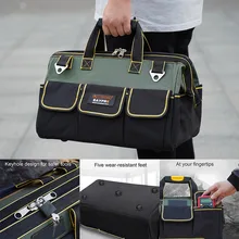 Новые сумки для инструментов 13/16/18/20 дюймов 1680D Ткань Оксфорд сумка Топ с широким горлышком электрика сумки многофункциональные FMS19