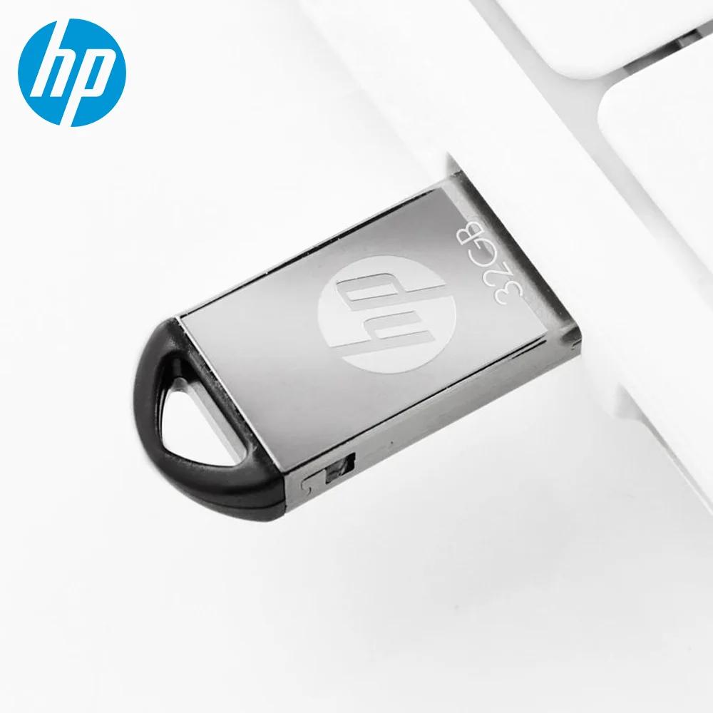 Hp мини металлический флеш-накопитель USB 3,0, 128 ГБ, 64 ГБ, 32 ГБ, 16 ГБ, флеш-накопитель для автомобиля, карта памяти, флэш-диск для хранения, флешка для ключей