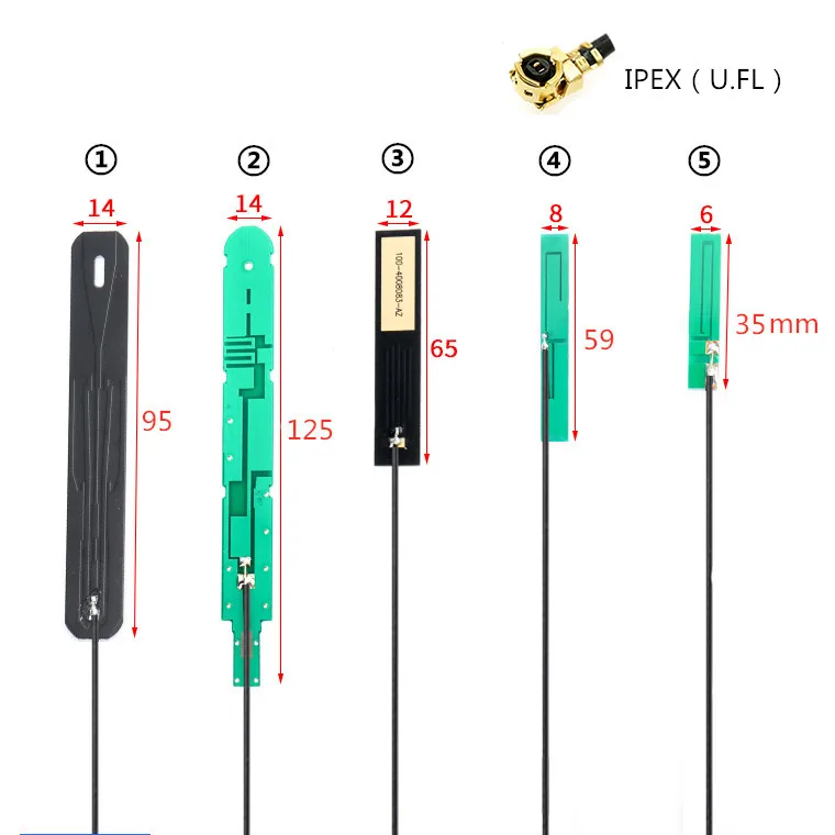 U. FL 4G антенна IPEX PCB антенна 12 см RG1.13 700-2700 МГц 8dbi IPEX Внутренняя антенна для SIM7600JC-H SIM7600E SIM7600G SIM7600G-H