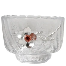 Жестяная слива цветок чайная чашка креативная термостойкая японская мастер чашка прозрачный чайный набор кунг-фу Стиль Маленькая чайная чашка чайная посуда Декор