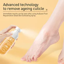 

AUQUEST Foot Peeling Spray Gently Cleansing Remove Ageing Cuticle Dead Skin Exfoliating Serum Foot Scrub Nutrient 60ml