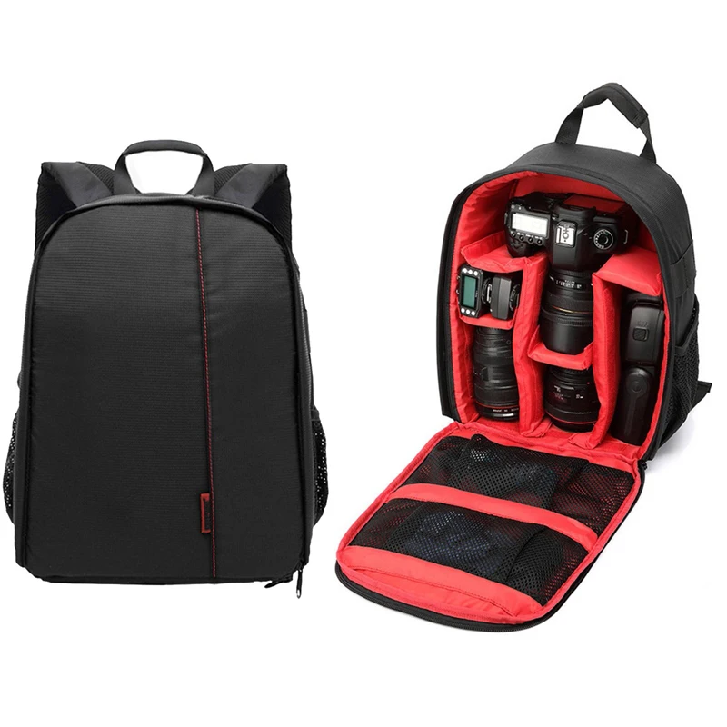 Многофункциональный рюкзак для камеры, сумка для цифровой зеркальной фотокамеры, водонепроницаемая сумка для фотоаппарата, чехол для Nikon, Canon, sony
