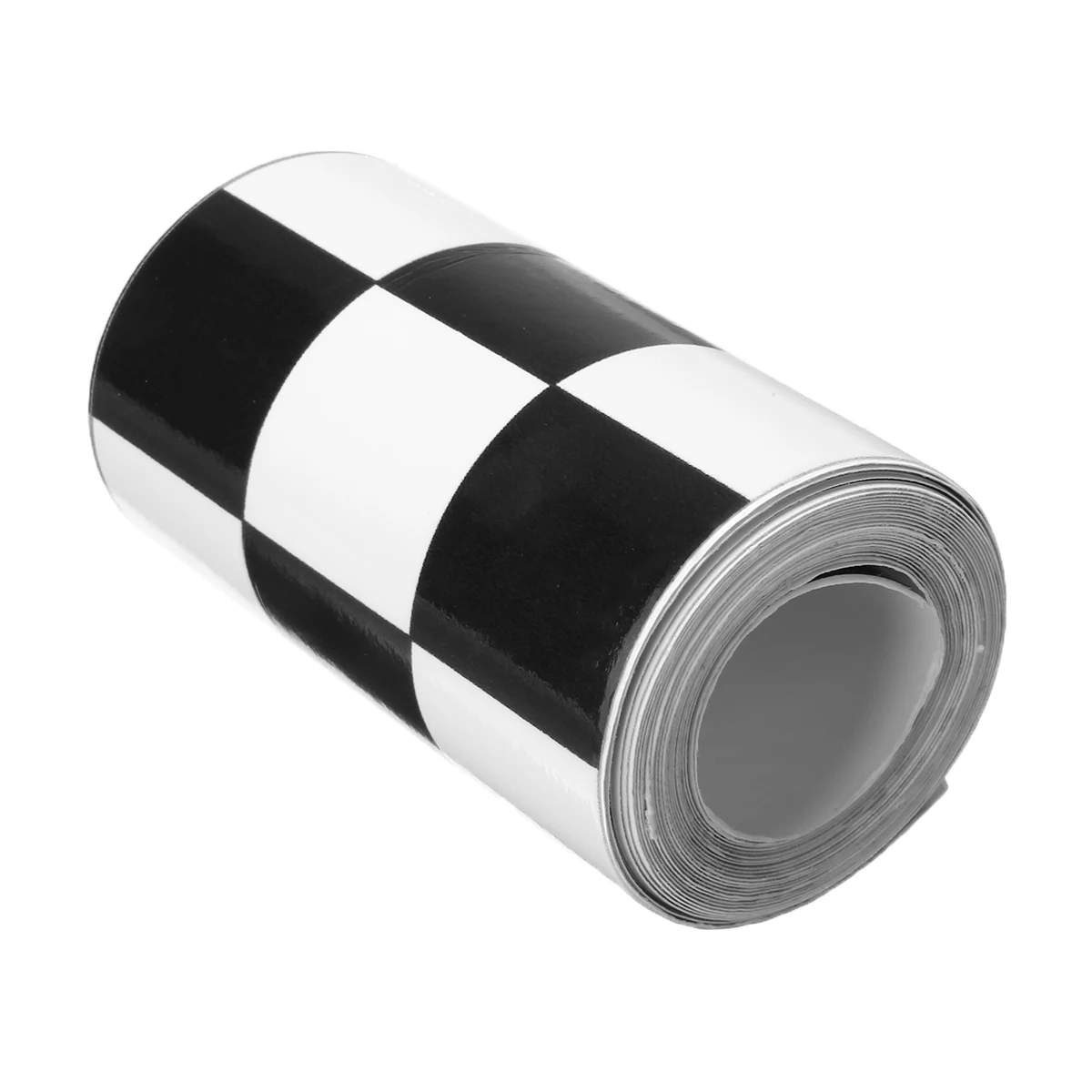 1pc 7.6x275cm Black&White Checkered Vinyl Sticker Tape Car Motorcycle Body Tank Decal Auto Racing DIY