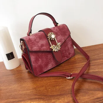 

Fashion Female Diamond Crossbody Bag New Women Handbag PU Leather Small Square Bag Brand Designer Shoulder Messenger Bags