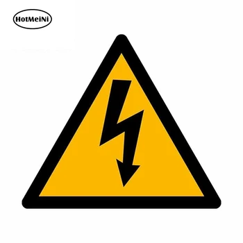 

HotMeiNi 13cm x 11.4cm Car Sticker Decal Vinyl Car Bike Bumper Electric Warning Danger Sign