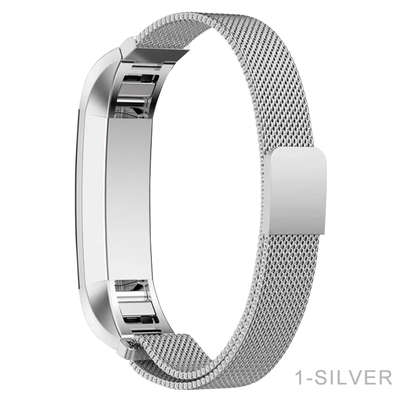 Для Fitbit Alta HR/Alta Ремешки для наручных часов сетка петля Металлический Ремешок Браслет замена замка сетка из нержавеющей стали pulseira - Цвет ремешка: Silver