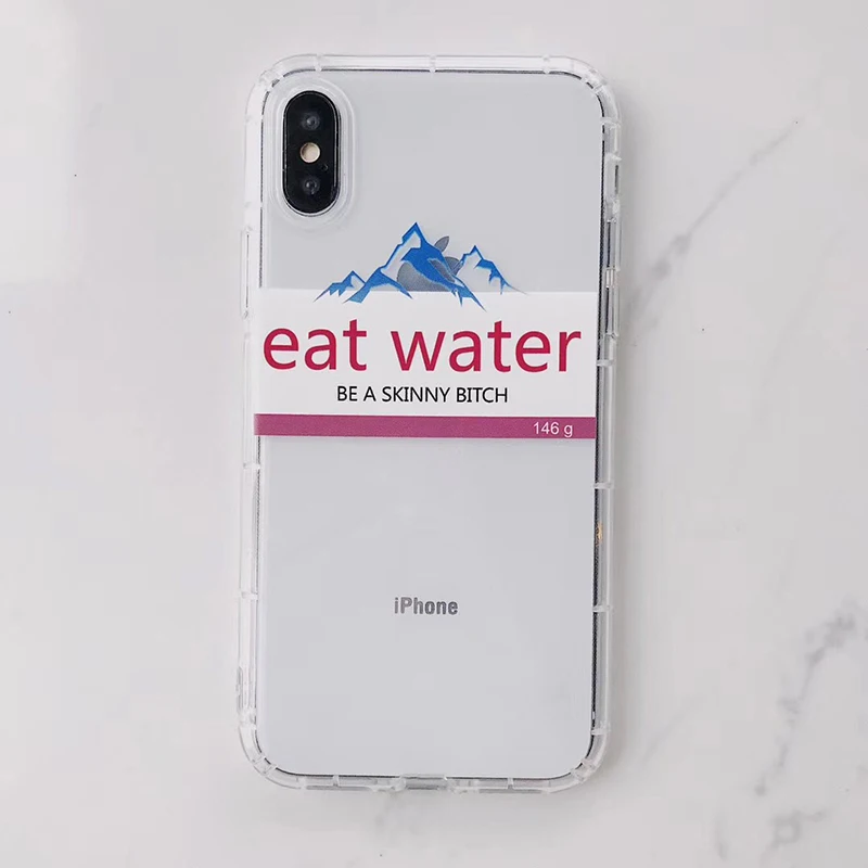 Забавный чехол для телефона в стиле ретро с изображением воды для iphone Xs MAX XR X 6 6s 7 8 plus, простой мягкий чехол из ТПУ
