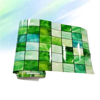 

1pc Decorative Mosaic Wall Decal Adhesive Waist Line PVC Wall Sticker Waist Line Wall Sticker for Bedroom Kitchen