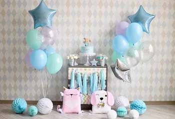 

Baby shower backgrounds photo art portrait vinyl Fotografia balloon Photography backdrop for kid Photo Studio accessories G-1150