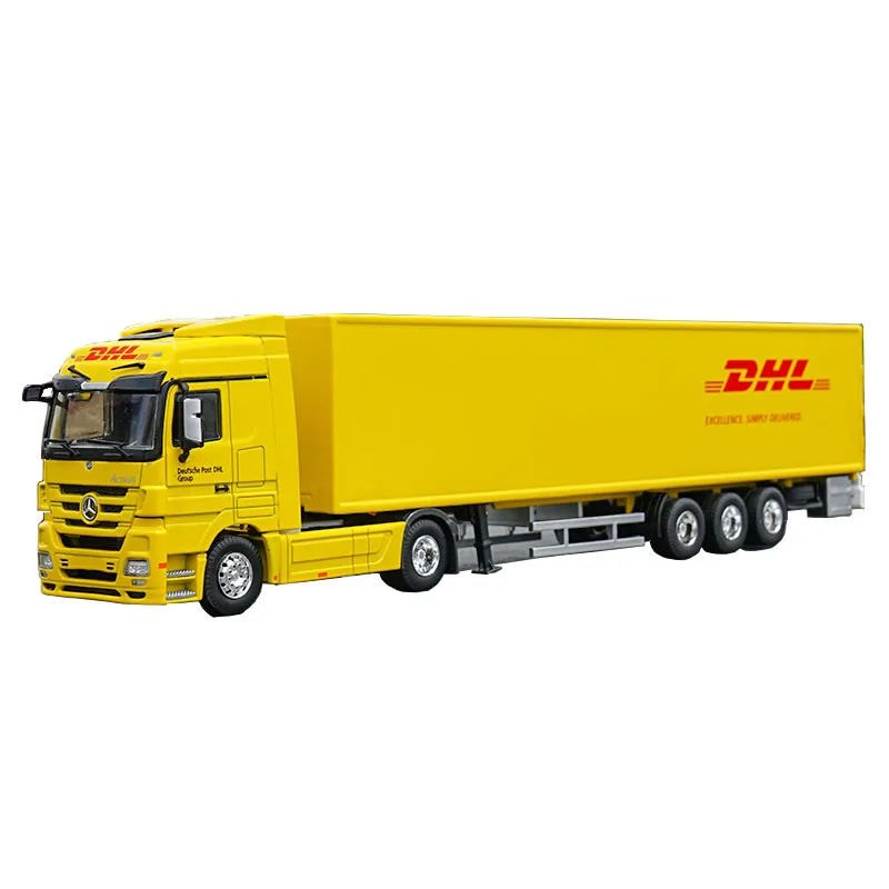 1/50 масштаб контейнеровоз DHL Sinotrans Dun Howe Высокая симуляция металлический сплав модель грузовика-контейнеровоза детская игрушка в подарок