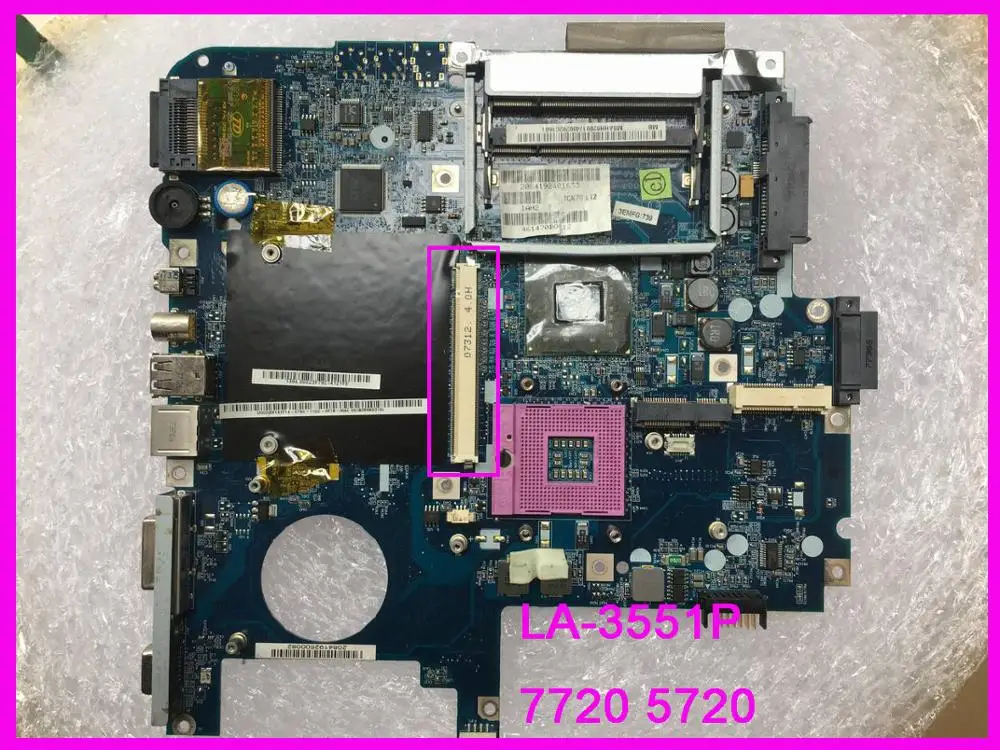 ICK70 L12 LA-3551P подходит для acer 7320 7720 7720G 7720Z Материнская плата ноутбука MBALN02001 тестирование работы