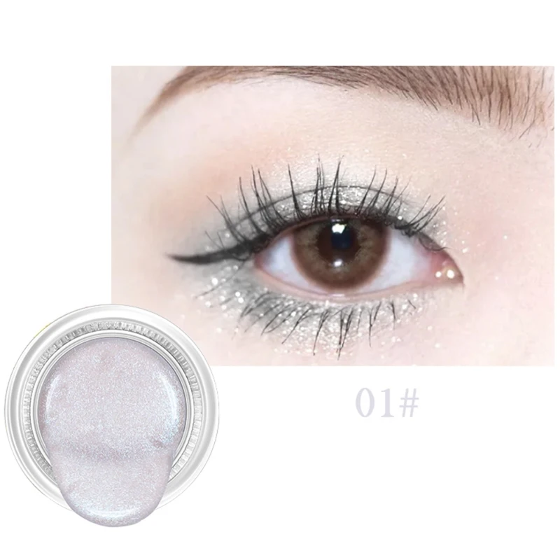 Shimmer Jelly Eye Shadow Waterproof Smudge-proof Long-lasting Brighten Gel Eyeshadow
