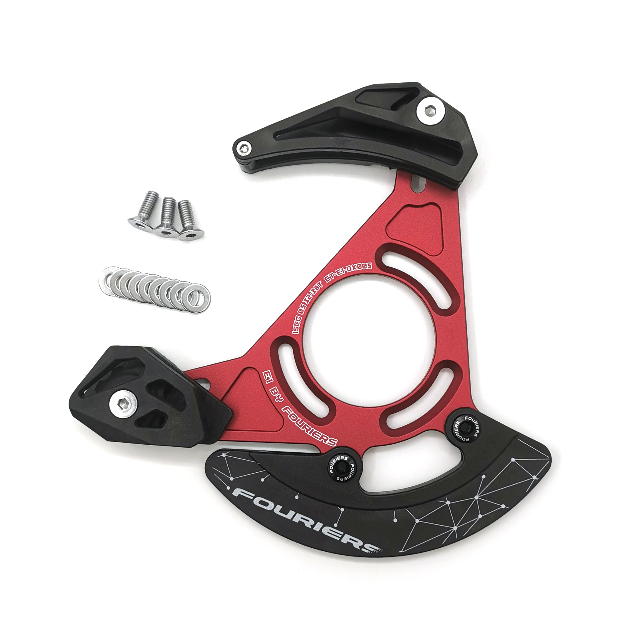 Excellent Fouriers Enduro DH Bike Chain Guide Chain FR XC Bashguard 32T-38T Single Speed Device ISCG ISCG05 For 1X Drivetrain 10