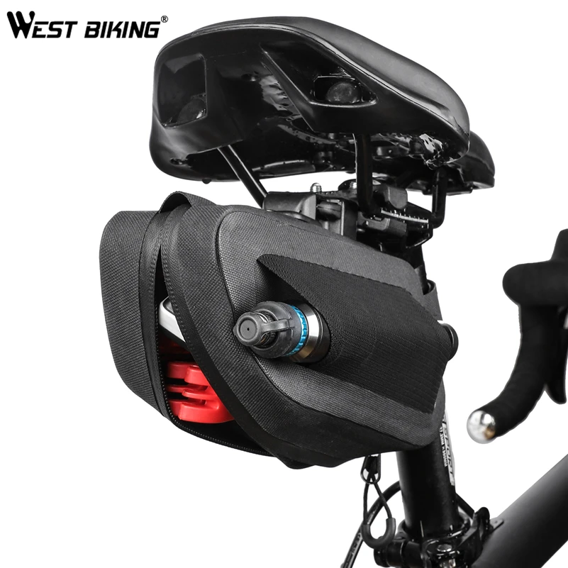 West biking водонепроницаемая сумка для велосипеда с кронштейном Светоотражающая сумка для сиденья анти-сеть-накидка для шоссейного велосипеда MTB Хвост Задняя сумка велосипедное седло сумка