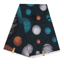 Анкара Африканский настоящий голландский воск новая восковая ткань планета Печать Ткань 6 ярдов \ Набор