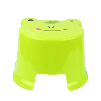 

Thick Plastic Stool Multi Purpose Slip Resistant Children Stool Creative Cartoon Stool for Bathroom Living Room