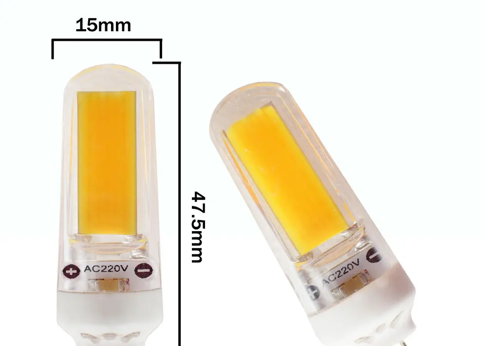 Светодиодный светильник G4 AC 220V 12V DC 1,5 W 2W 3W 4W COB с регулируемой яркостью, Теплый Холодный белый, замена галогенной лампы, люстра Bombillas