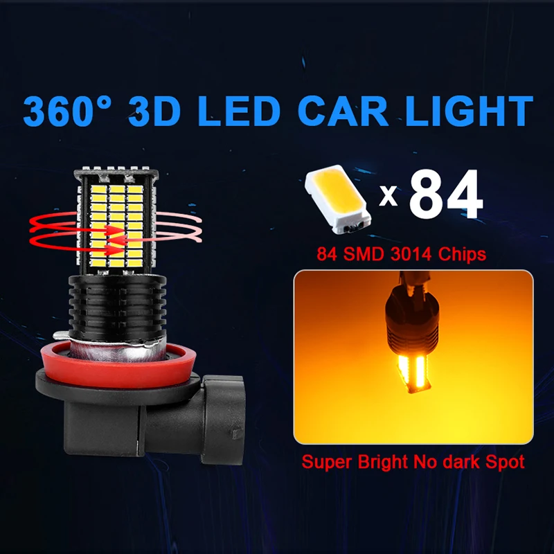 Мини 360 градусов H8 H11 светодиодный HB4 9006 HB3 9005 PS X 24W светодиодный H16 9012 Hir2 H10 Диодная лампочка CSP Противотуманные фары автомобиля Авто nebbia 12V 24V HLXG