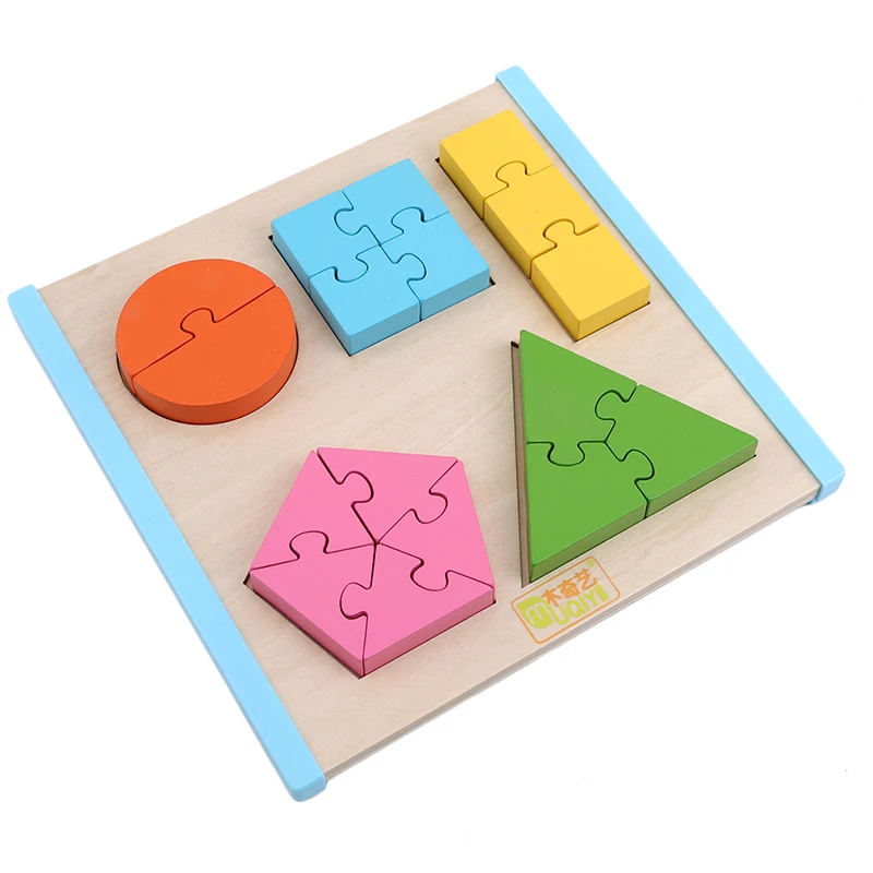 Детские головоломки, строительные игрушки для детей, Монтессори, раннее образование, сшитая доска для мальчиков и девочек, детские сшитые игрушки - Цвет: Многоцветный