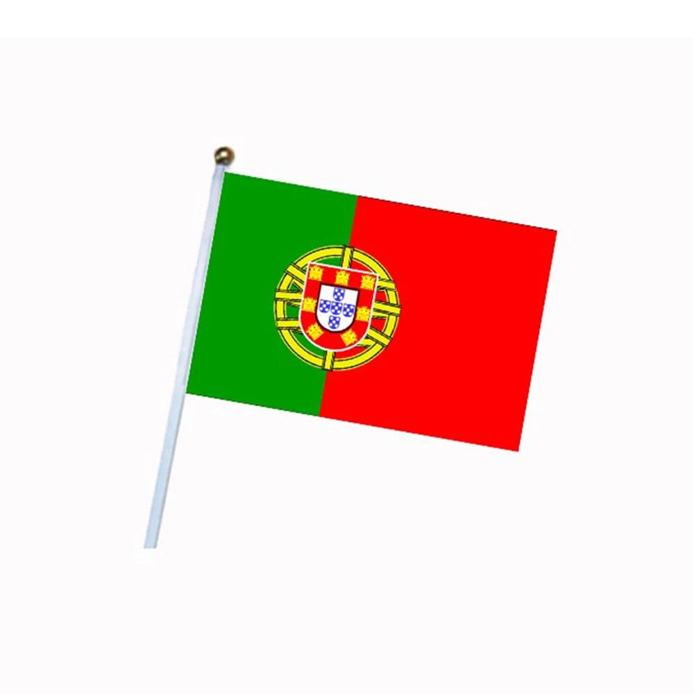 

High Quality Portugal Flag hand wave hand signal waving flag National Country Flags For Team Sports tools, free shipping