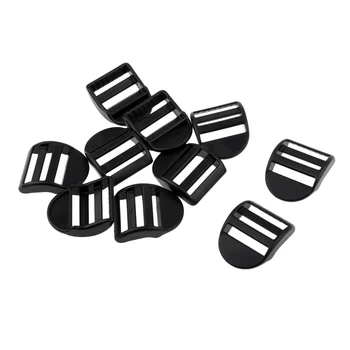 

10pcs 25mm Webbing Strap Plastic Ladderlock Slider Buckles Ladder Lock Slide