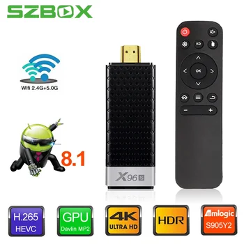 

X96 X96S DDR4 4GB RAM 32GB ROM Mini PC Smart Android 8.1 TV Box Amlogic S905Y2 TV Stick Dongle WiFi Bluetooth 4K HD Media Player