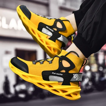 

Fashion High Top Men Shoes Breathable Casual Sock Shoes 2020 New Men's Sneakers Comfortable Lightweight Runnning Shoes Big Size