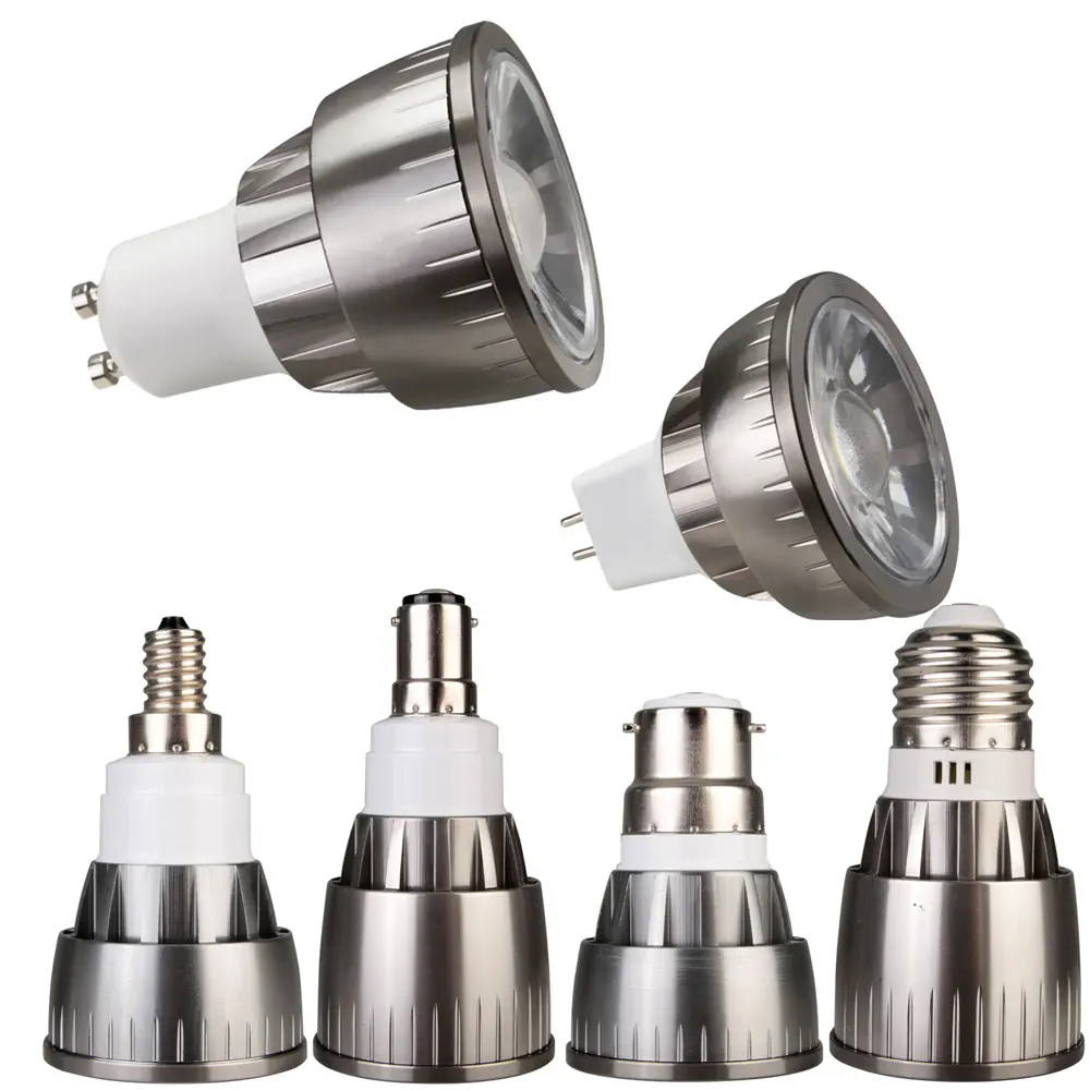 7W 9W 12W Dimmable E27 GU10 COB LED Spotlights Bulbs E12 E14 B22 B15 GU5.3 110V 220V 230V 240V Spot Lights Bright Home Lamps | Освещение