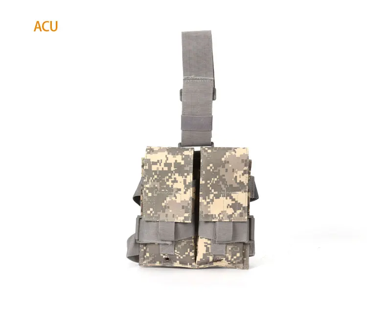 ACU Тактический Молл двойной M4 5,56 мм Mag сумка для страйкбола Пейнтбол падение ноги панель Утилита сумка охотничья сумка чехол страйкбол - Цвет: ACU