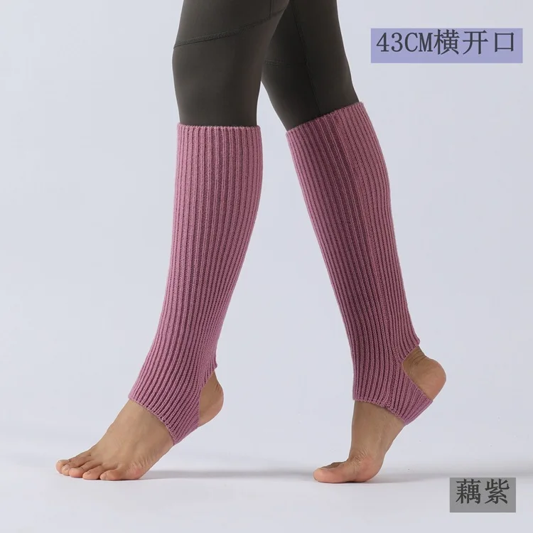 Purple 2 1 пара, женские гетры для девочек длинные зимние осенние носки без ступни танцевальные Балетные Носки для взрослых и детей гетры - Цвет: Purple 2