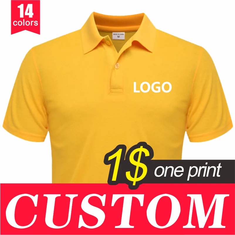 Camiseta Polo personalizada con logotipo propio para hombre, con bordado/impresión Digital/de seda, ropa de manga corta, uniformes de verano
