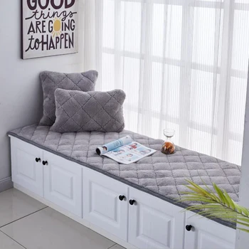 

European and American Thickened Bay Window Mat Tatami Mat Simple Quilted Embroidered Balcony Window Sill Mat